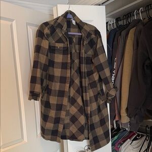 Duluth long tunic - Black and green